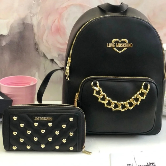 ! Nwt! Love Moschino wallet + backpack set - Picture 2 of 15